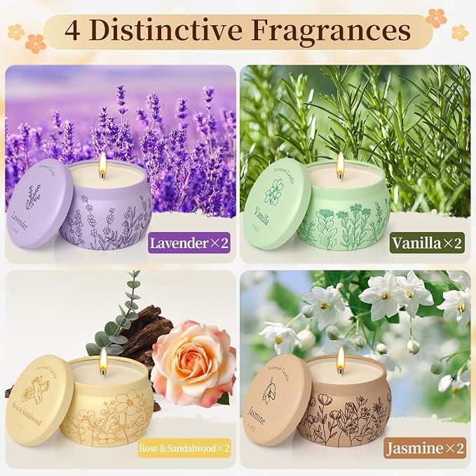 Scented Candles Presents for Mom Women Men, 35.2oz Candle Set, 240H Burning, Soy Candle for Home Scented, alternate product