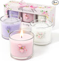 Scented Candles, Scented Candle Gift Set for Stress Relief, 3 Votive Candles for Women and Men, Birthday Candle Gifts for