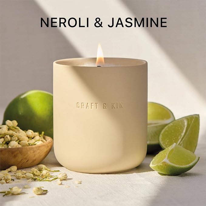 Scented Candles | Soy Blend with Cotton Wick | Long-Lasting Holiday Candle, 40-Hour Burn | Ceramic Jar, Perfect & Winter