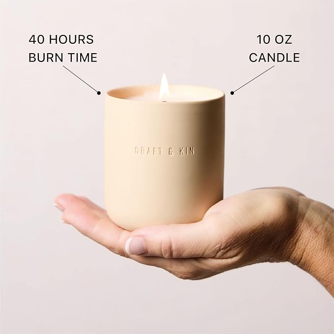 Scented Candles | Soy Blend with Cotton Wick | Long-Lasting Holiday Candle, 40-Hour Burn | Ceramic Jar, Perfect & Winter