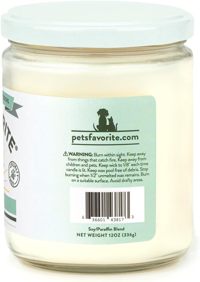 Scented Candles with a Cotton Wick, Clean Burning Pet Candles with a Natural Fiber Wick and 70 Hour Burn Time, Forest Pine