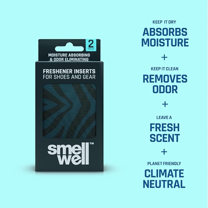 Scented Shoe Deodorizer Inserts - Odor Eliminators - Activated Bamboo Charcoal + Minerals - Natural Freshenes for shoes