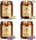 ScentedCandle Scented Candle Set 4 Pack, Candle for Home Scented, Odor Eliminating, Stress Relief, 30oz, product image