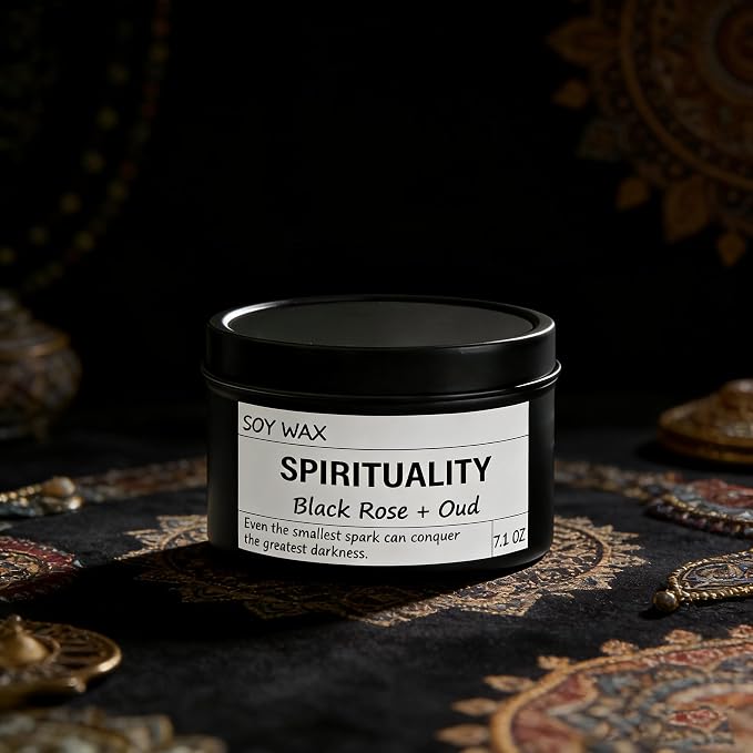 ScentedCandles Crystal Energy Candle, Spiritual Candles for Women, Spark Conquer Darkness, alternate product view 4