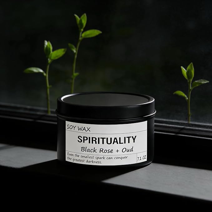 ScentedCandles Crystal Energy Candle, Spiritual Candles for Women, Spark Conquer Darkness, alternate product view 6