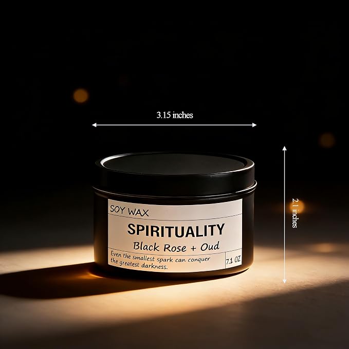 ScentedCandles Crystal Energy Candle, Spiritual Candles for Women, Spark Conquer Darkness, alternate product view 7