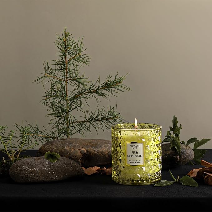 ScentedCandles Fir & Cedarwood Scented Holiday Candle Christmas Gift, Festival Gifts, Cozy Winter Forest, alternate product