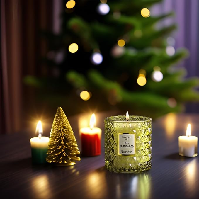 ScentedCandles Fir & Cedarwood Scented Holiday Candle Christmas Gift, Festival Gifts, Cozy Winter Forest, alternate product
