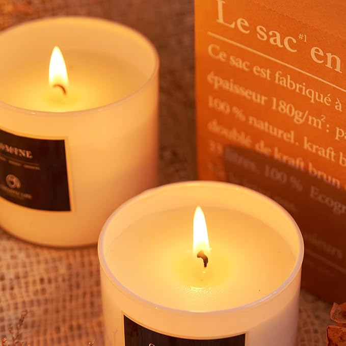 ScentedCandles Fresh Linen Candles Laundry Candles made from natural materials Air Freshening Scented Candle, alternate