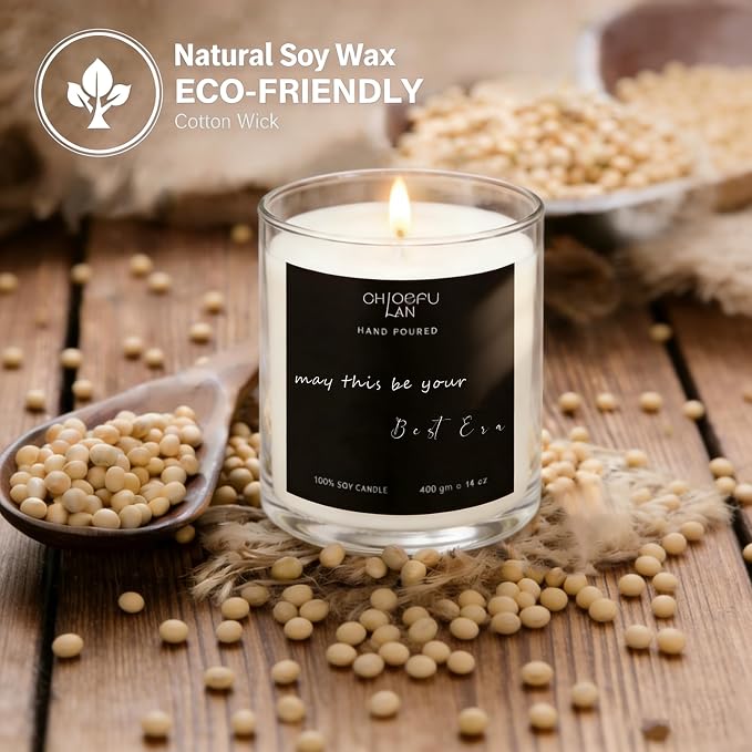 ScentedCandles Inspirational Motivational Candles, May This Be Your Era, Gardenia Candle for Home Decor, alternate product