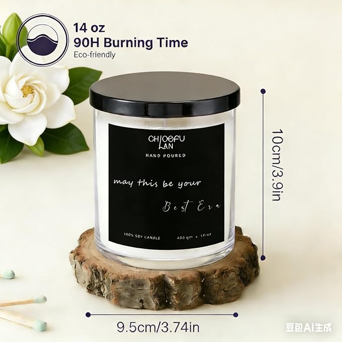 ScentedCandles Inspirational Motivational Candles, May This Be Your Era, Gardenia Candle for Home Decor, alternate product