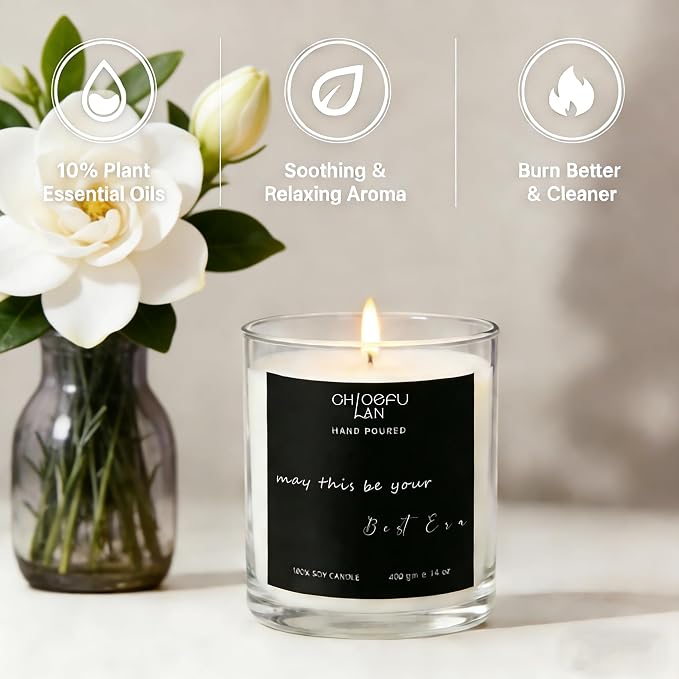 ScentedCandles Inspirational Motivational Candles, May This Be Your Era, Gardenia Candle for Home Decor, alternate product