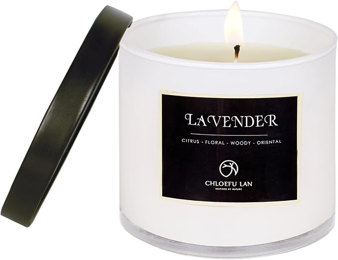 ScentedCandles Lavender Scented Candle for Men & Women, Highly Scented, 7.1oz|45 Hour Long Lasting, product image