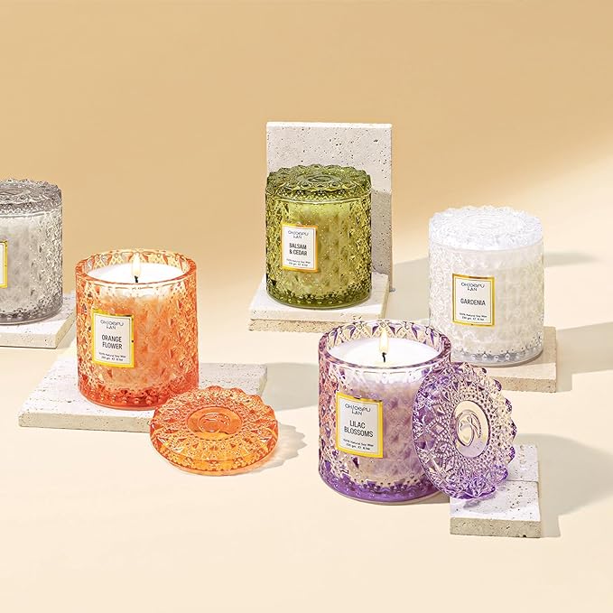 ScentedCandles Lilac Blossoms Scented Candle, Highly Floral Fragranced Candle, Natural Soy Wax Candle Gift, alternate product