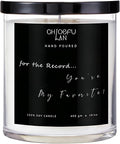 ScentedCandles Sentimental Motivational Jasmine Candle 400g - for The Record, You are My Favorite Essential Oil Candle