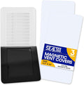 Magnetic Vent Covers (3-Pack), Pockets for Complete Seal, 5.5" X 10" (White) for Floor, Wall, or Ceiling