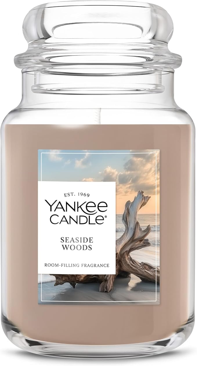 Seaside Woods, Scented Candle, 22oz Large Jar with up to 150 Hour Burn Time, Giftable, product image