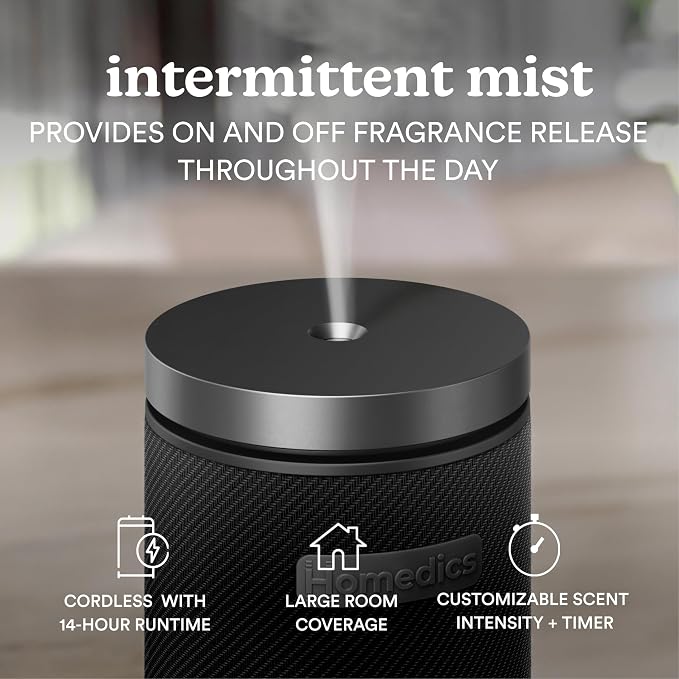 SereneScent Fabric Rechargeable Waterless Diffuser, Use with SereneScent Oil 120ml (Sold Separately) Cordless, alternate