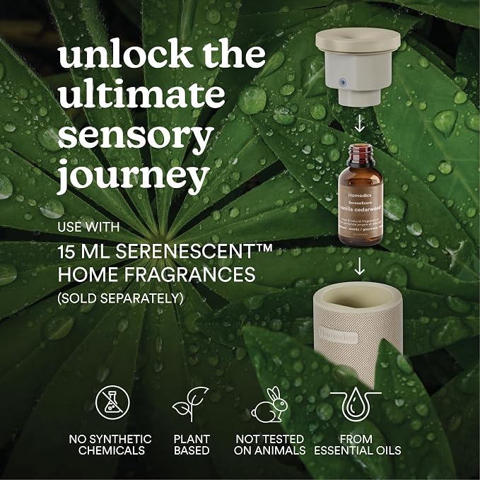 SereneScent Mini Fabric Rechargeable Waterless Diffuser, Cordless Aromatherapy Device, alternate product view 4