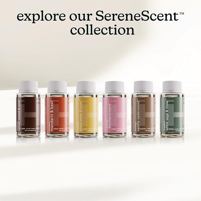 SereneScent Waterless Diffuser Oil Refill — Gilded Amber & Tonka (120ml). Warm & Luxurious Home Fragrance., alternate product