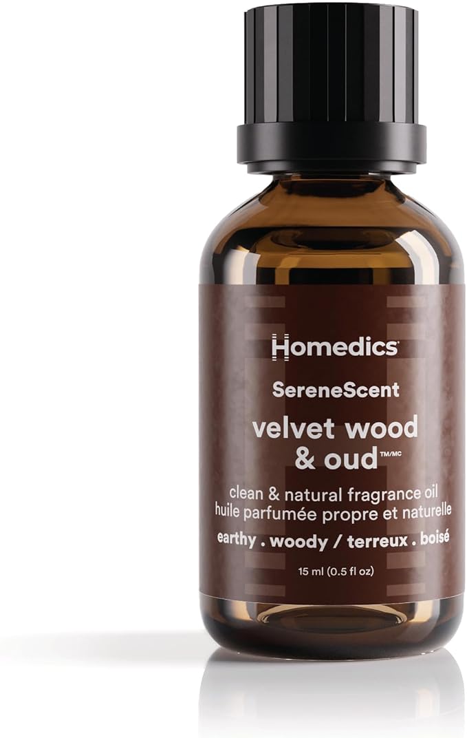 SereneScent Waterless Diffuser Oil Refill — Velvet Wood & Oud (15ml). Compatible with Compact SereneScent Diffusers., product