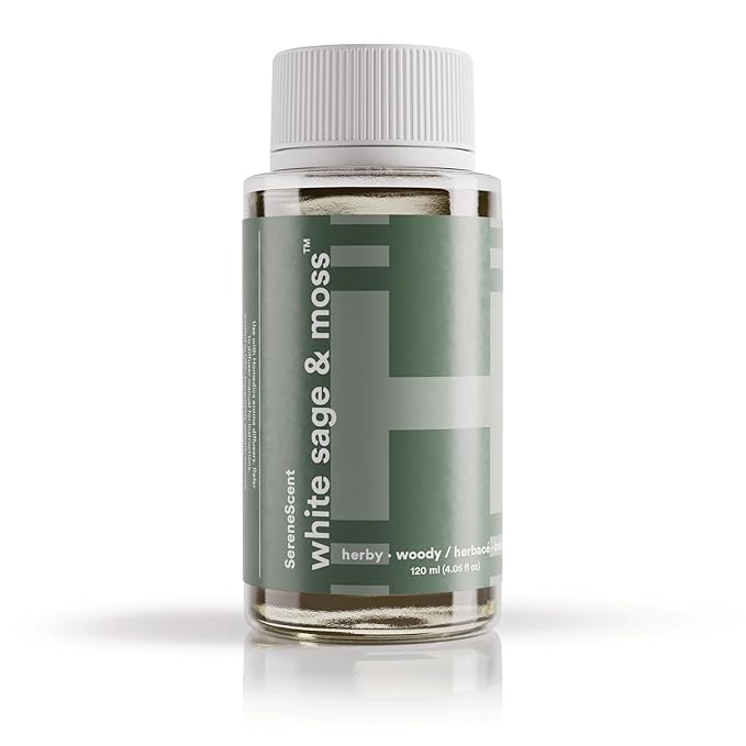 SereneScent Waterless Diffuser Oil Refill — White Sage & Moss (120ml). Fresh & Earthy Home Fragrance., product image