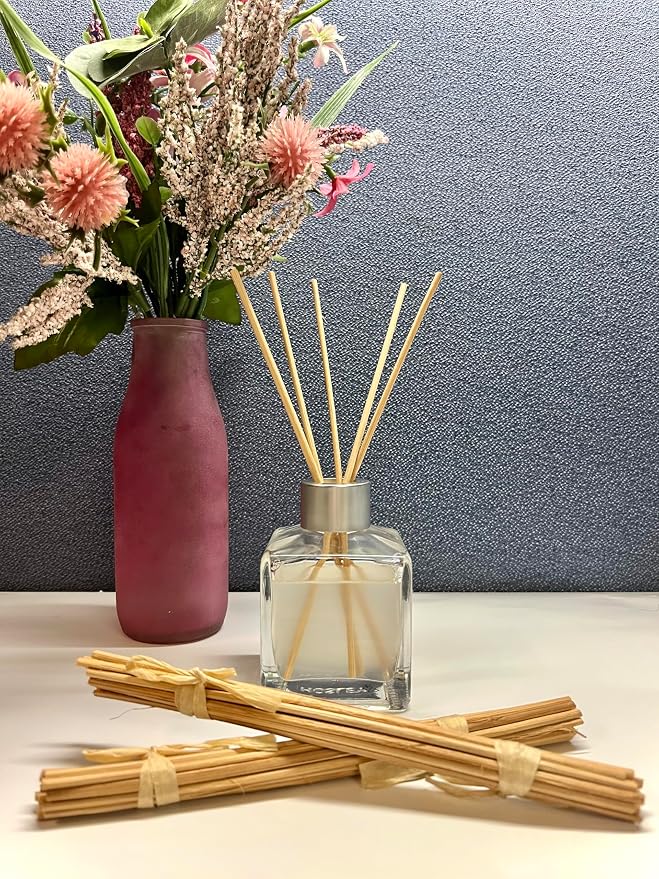 Set of 2 Fragranced Reed Diffuser Oil Set Cranberry Mandarin 2.9oz Each. Ideal Gift for Weddings, Spa, Reiki, Meditation