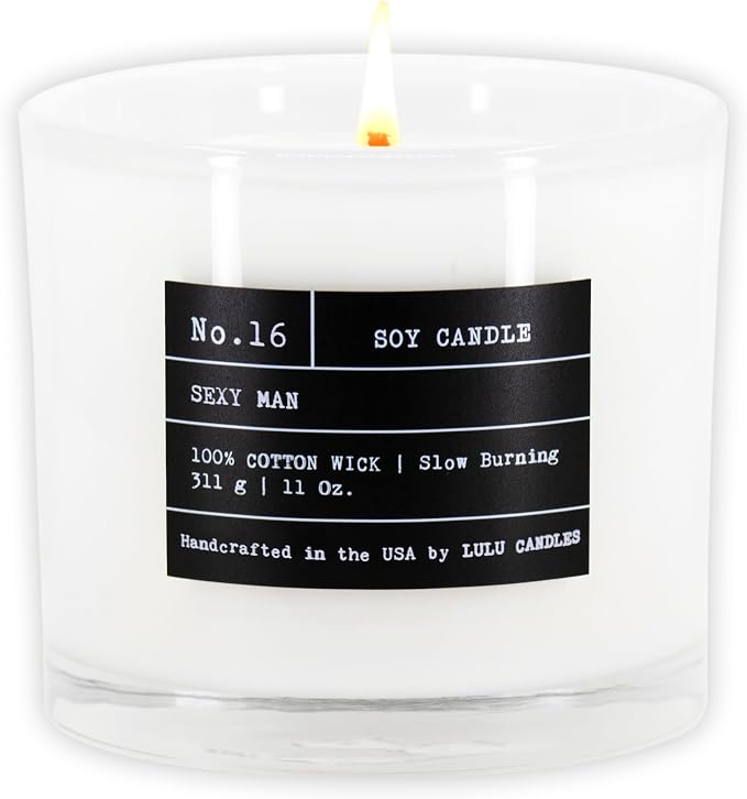 | Sexy Man| Luxury Scented Soy Jar Candle | Hand Poured in The USA | Highly Scented Long Lasting (11 Oz.) 11 Oz, product
