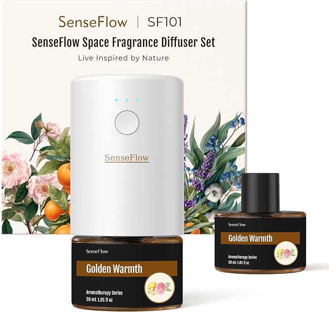 SF101 Pro Waterless Essential Oil Diffuser, Plug in Aromatherapy Diffuser & made from natural materials air Freshener