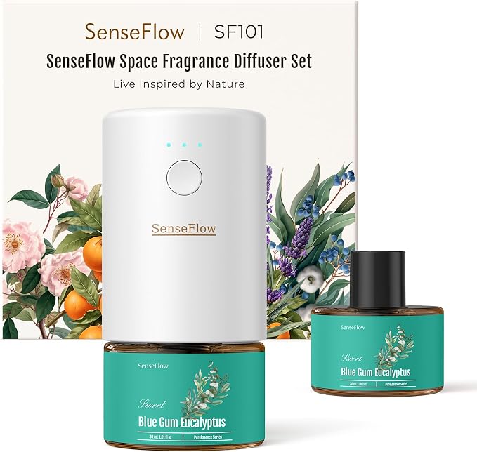 SF101 Pro Waterless Essential Oil Diffuser, Plug in Aromatherapy Diffuser & made from natural materials air Freshener