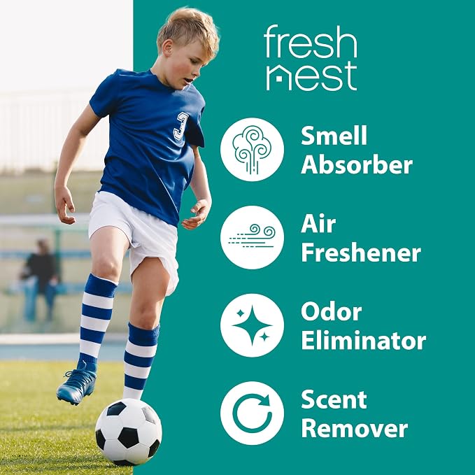Shoe Deodorizer 4-Pack (8 Count) - Odor Eliminator, Air Freshener, Smell Absorber, Scent Remover for Shoes, Gym Bags
