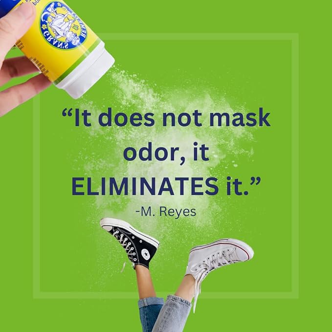 Shoe Deodorizer and Foot Powder for Smelly Feet - Effective Shoe Odor Eliminator in Travel Size, alternate product view 6