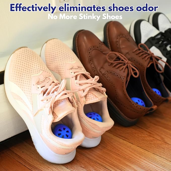 Shoe Deodorizer Balls 12 Ct, Ocean Scent, Odor Remover Balls for Sneakers, Gym Bags, Lockers, Closets, Hampers, alternate
