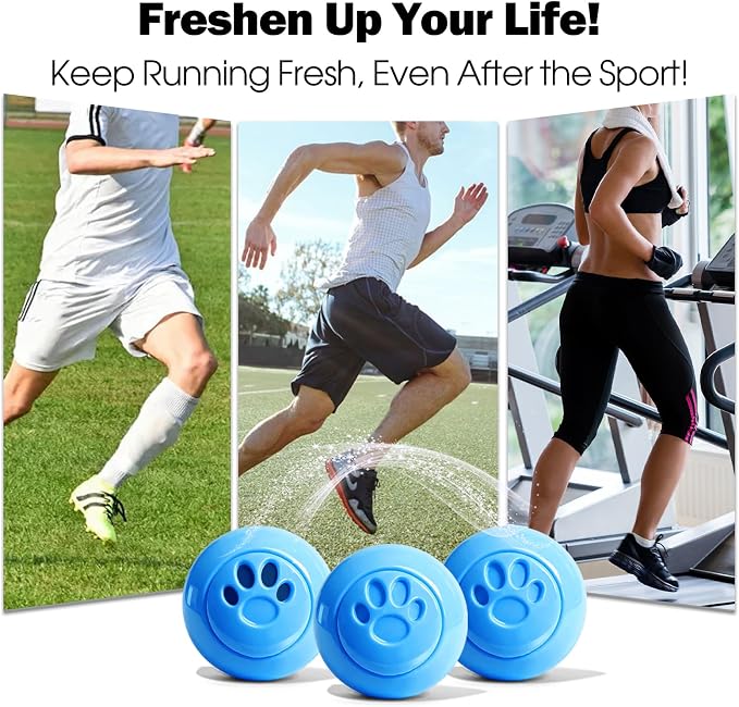 Shoe Deodorizer Balls, 8 Pack Linen Scent Sneaker Deodorizer Balls, Odor Eliminator for Smell Shoes Boots, Long Lasting Shoe