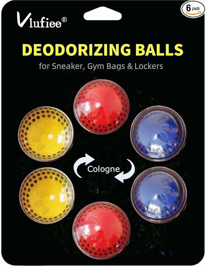 Shoe Deodorizer Balls for Sneaker, Fresh Cologne Scent, Essential Oil Sneaker Deodorizer Ball, Small Spaces Odor Eliminator