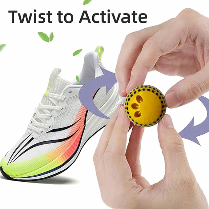 Shoe Deodorizer Balls for Sneaker, Fresh Cologne Scent, Essential Oil Sneaker Deodorizer Ball, Small Spaces Odor Eliminator