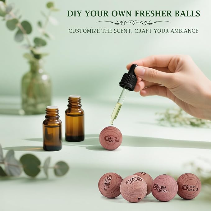 Shoe Deodorizer Balls, Sneaker Balls with Natural Woody Scent, 6pcs Odor-Fighting Shoe Freshener Balls, alternate product
