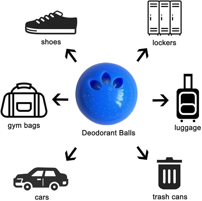 Shoe Deodorizer Balls Sneaker Deodorizers Balls Odor Eliminating for Shoes 6 Packs 0 Count, alternate product view 4