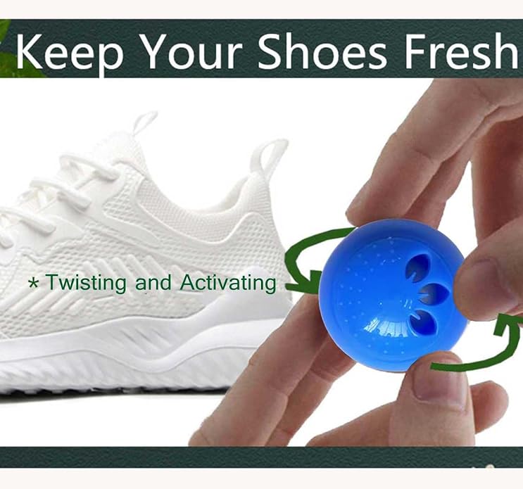 Shoe Deodorizer Balls Sneaker Deodorizers Balls Odor Eliminating for Shoes 6 Packs 0 Count, alternate product view 5