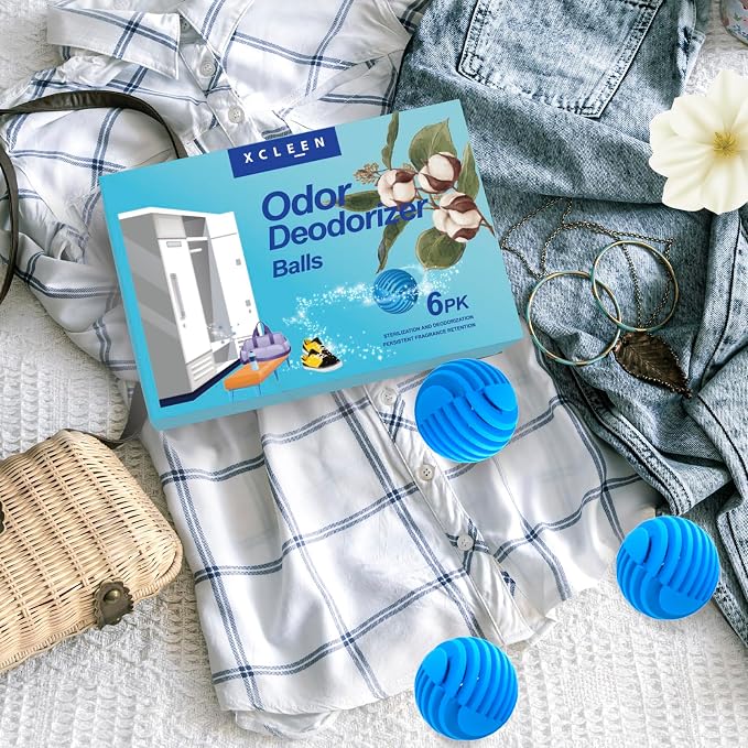 Shoe Deodorizer Balls, Sneaker Odor Eliminator, Long-Lasting Air Freshener for Cloest Car Lockers Drawer Gym Bags, alternate