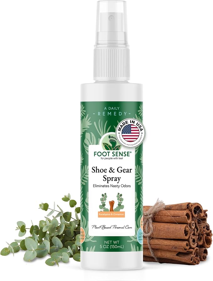 Shoe Deodorizer & Foot Spray – Natural Foot & Shoe Odor Eliminator for Smelly Feet, Shoes & Sports Gear, product image