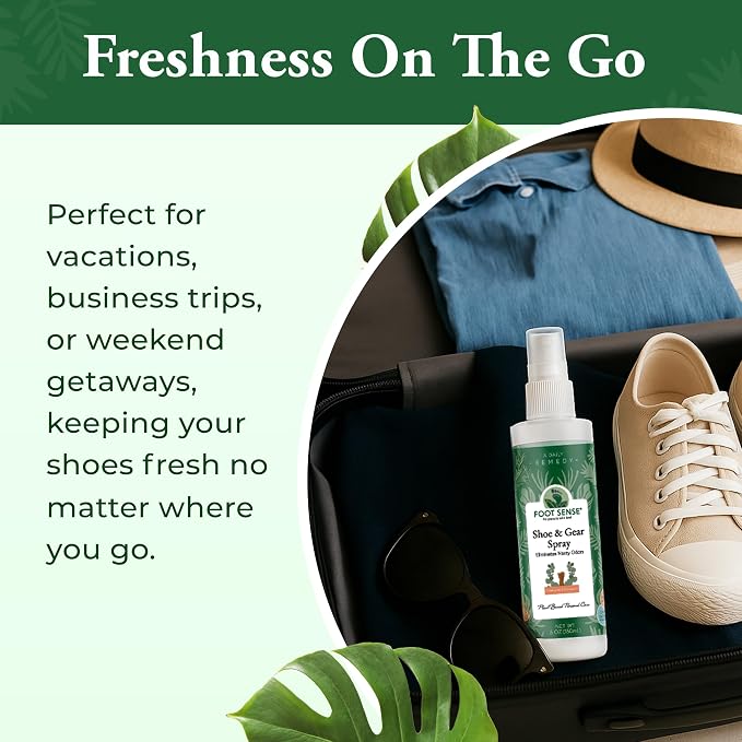 Shoe Deodorizer & Foot Spray – Natural Foot & Shoe Odor Eliminator for Smelly Feet, Shoes & Sports Gear, alternate product