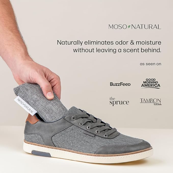 Shoe Deodorizer Inserts, HGTV Editor's Pick, Reusable Charcoal Odor Absorber for Shoes, Gym Bags, Sports Gear., alternate