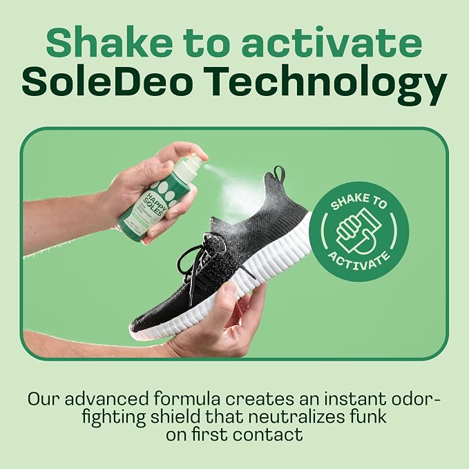 Shoe Deodorizer Spray for Gym Gear & Smelly Shoes Caused by Stinky Feet - Strong Odor Fighter for Sneakers, Boots, alternate
