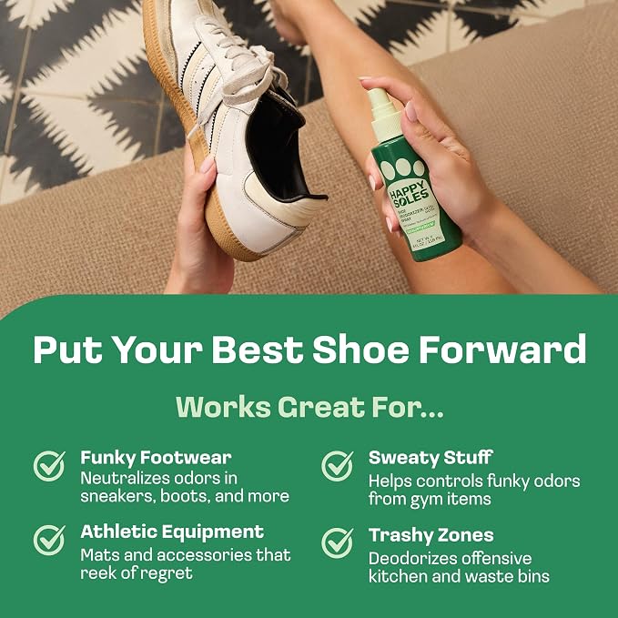 Shoe Deodorizer Spray for Gym Gear & Smelly Shoes Caused by Stinky Feet - Strong Odor Fighter for Sneakers, Boots, alternate