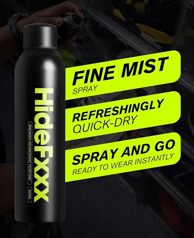 Shoe Deodorizer Spray for Smelly Shoes - Shoe Odor Spray for Boot, Sneaker Deodorizer - Stinky Shoes Odor Eliminator