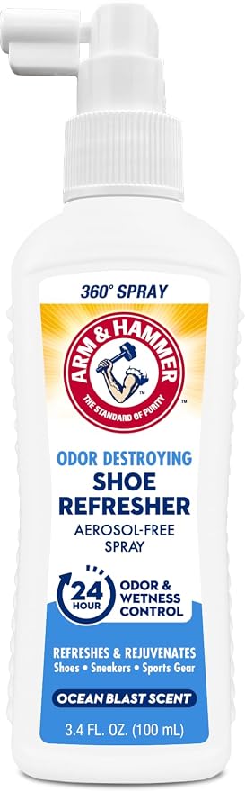 Shoe Refresher Spray, Odor Eliminator for Sneakers, 24 Odor & Wetness Control, product image