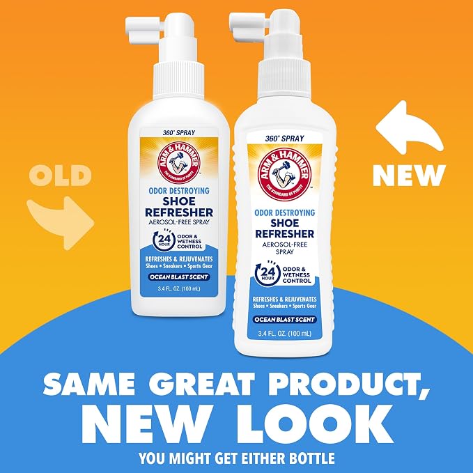 Shoe Refresher Spray, Odor Eliminator for Sneakers, 24 Odor & Wetness Control, alternate product view 2