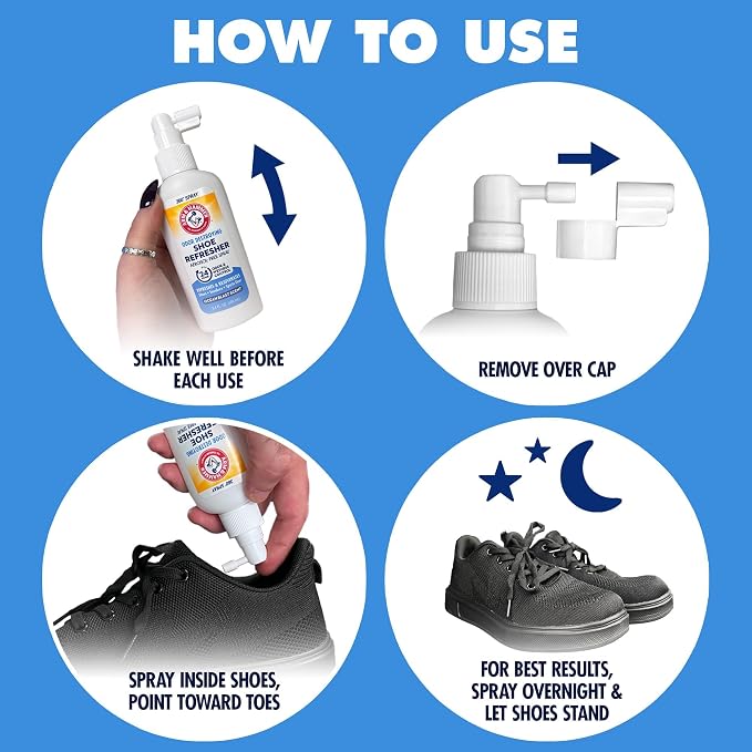 Shoe Refresher Spray, Odor Eliminator for Sneakers, 24 Odor & Wetness Control, alternate product view 8
