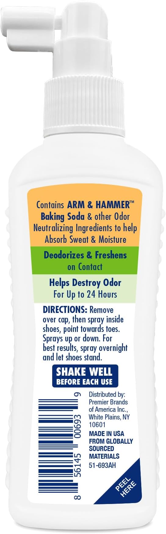 Shoe Refresher Spray, Odor Eliminator for Sneakers, 24 Odor & Wetness Control, Aerosol-Free Shoe Deodorizer Spray, alternate